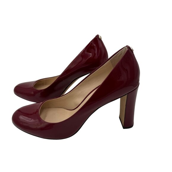 Kate Spade New York Red Patent Leather Womens Block Heels Size 7.5 - Picture 2 of 6